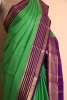 Contrast Classic Pure Mysore Crepe Silk Saree